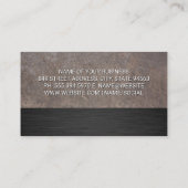 建築車 | メタル 名刺 (裏面)