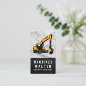 建築車 |大理石 |レザー 名刺 (スタンド正面)