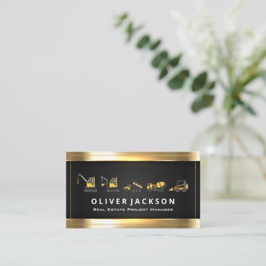 建築車 | 工業用 名刺 (スタンド正面)