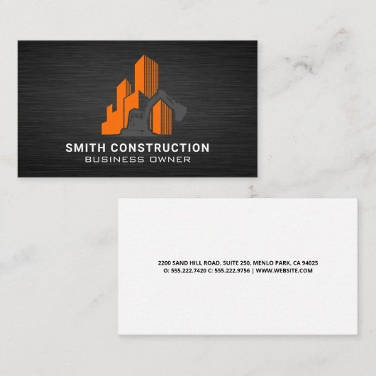 建築車 |建物 名刺 (正面/裏面)