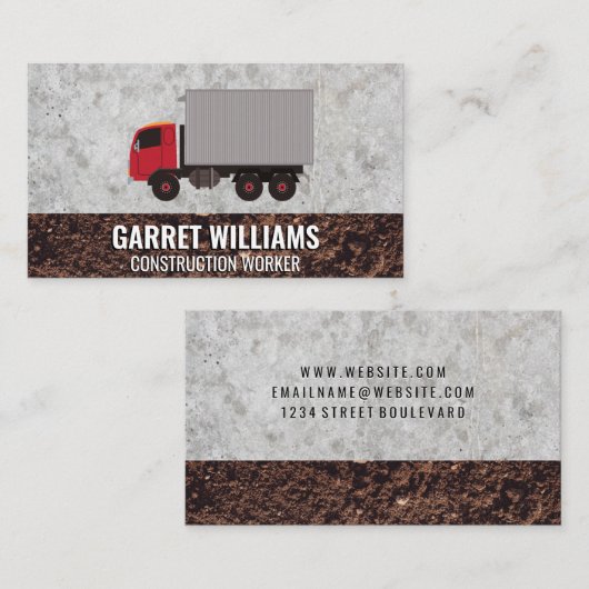 建築車 | 物流 名刺 (正面/裏面)