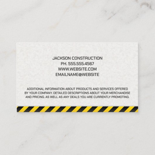 建築車 |都市の背景 名刺 (裏面)