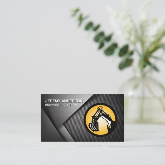 建築車 |重機 名刺 (スタンド正面)