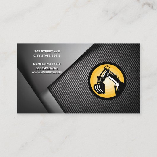 建築車 |重機 名刺 (裏面)