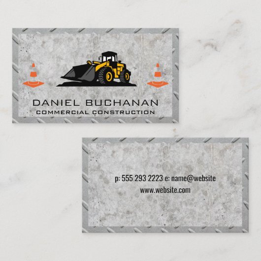 建築車 |重機 名刺 (正面/裏面)