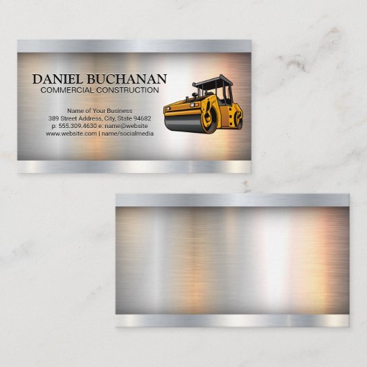 建築車 |金属工業 名刺 (正面/裏面)