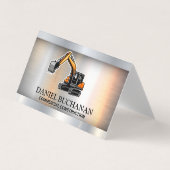 建築車 |金属製の名刺 名刺 (正面)