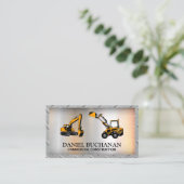 建築車 |鋼製グリッド縁ど 名刺 (スタンド正面)