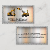 建築車 |鋼製グリッド縁ど 名刺 (正面/裏面)