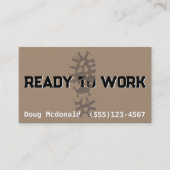 建築造園大工カスタム工事 名刺 (正面)