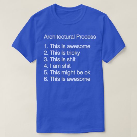 建築過程 Tシャツ (デザイン正面)