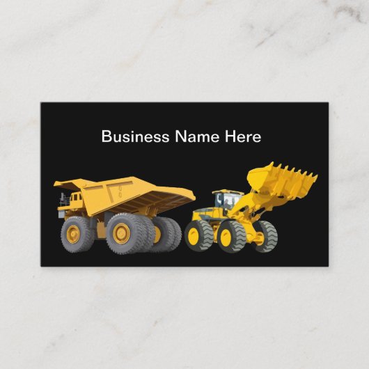 建築重機運転士 名刺 (正面)