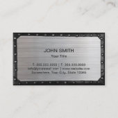 建築金属ギアモノグラムモダン 名刺 (裏面)