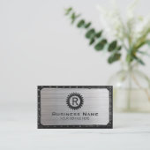 建築金属ギアモノグラムモダン 名刺 (スタンド正面)