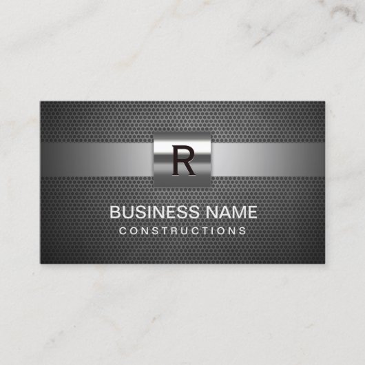 建築金属モノグラムプロフェッショナル 名刺 (正面)