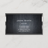 建築金属枠モノグラモダンム 名刺 (裏面)