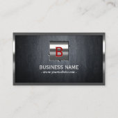 建築金属枠モノグラモダンム 名刺 (正面)