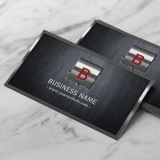 建築金属枠モノグラモダンム 名刺