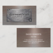 建築錆銅金属プレート 名刺 (正面/裏面)