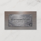建築錆銅金属プレート 名刺 (正面)