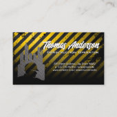 建築開発者ロゴ |注意 名刺 (正面)