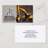 建築開発者 | 地球引越し業者車 名刺 (正面/裏面)