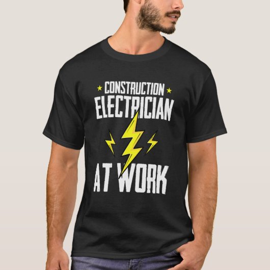 建築電気技師アットワーク建築エレ Tシャツ (正面)