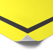 建築領保域 – アウト記号 ポスター (角)