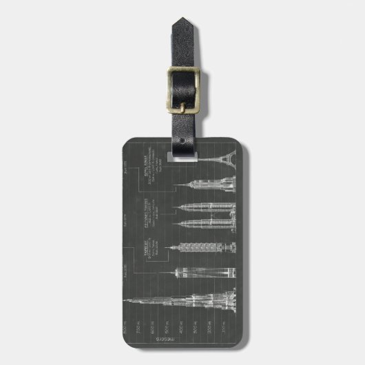 建築高さ ラゲッジタグ (正面縦)