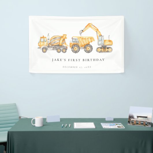 建築鮮やかトラック 横断幕 (トレードショー)