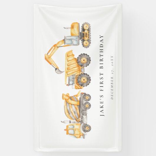 建築鮮やかトラック 横断幕 (縦)