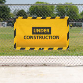 建築黄色のハザードバナー 横断幕 (インサイチュ)