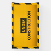 建築黄色の危険度（大） 横断幕 (縦)