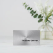 建築黒灰金カスタム属 名刺 (スタンド正面)