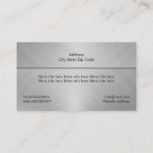 建築黒灰金カスタム属 名刺 (裏面)