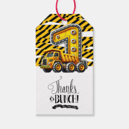 建築1歳の誕生日パーティー ギフトタグ