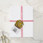 建築1歳の誕生日パーティー ギフトタグ (より糸付き)