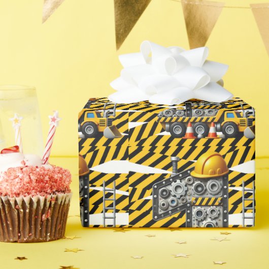 建築1歳の誕生日パーティー ラッピングペーパー (誕生日パーティー)