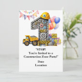 建築1歳の誕生日パーティー 招待状 (スタンド正面)