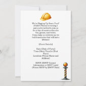 建築1歳の誕生日パーティー 招待状 (裏面)