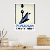 建築1937 WPAの安全性 ポスター (キッチン)