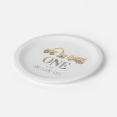 建築1th誕生日パーティープレート ペーパープレート (アングル)