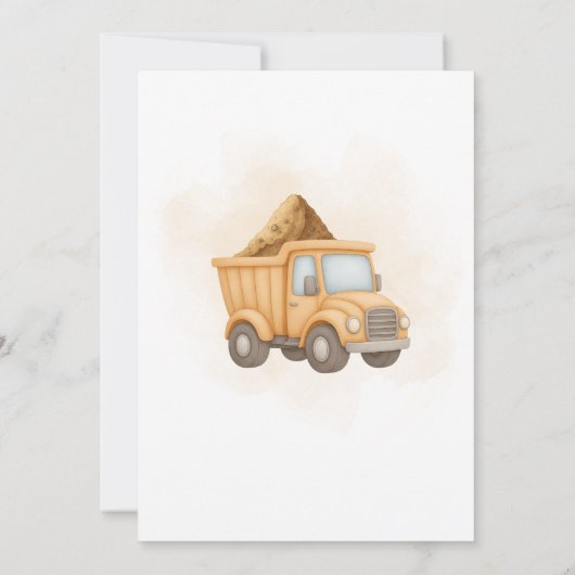 建築2回目の誕生日パーティー 招待状 (裏面)