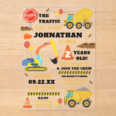 建築2歳 アクリル招待状 (正面)