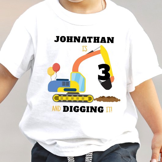 建築3歳 トドラーTシャツ