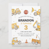 建築3歳 招待状 (正面)