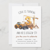 建築3rd誕生日パーティの招待状 招待状 (正面)