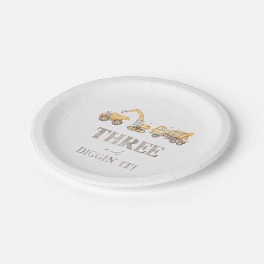 建築3rd誕生日パーティープレート ペーパープレート (アングル)