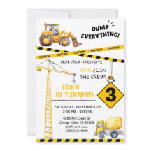 建築3rd誕生日招待状