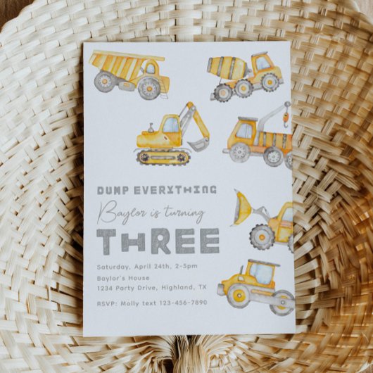 建築3rd誕生日招待状 招待状